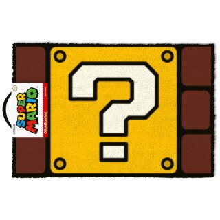 Super Mario Doormat - Question Mark Block