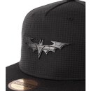 Batman Snapback Cap - Black Metal Logo
