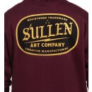 Sullen Clothing Zip Hoodie - Art Co. Hoodie Burgundy