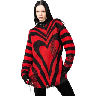 KILLSTAR Knitted Sweater - Libi Red