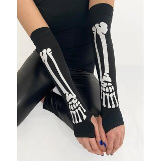 Pamela Mann Handschuhe - Skeleton Bone