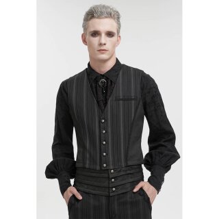 Devil Fashion Weste - Tailed Waistcoat Black