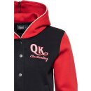 Queen Kerosin College Jacket - QK Hoodie Black-Red
