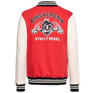 King Kerosin College Jacket - Rebel Red