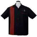 Steady Clothing Camicia da bowling - V8 Classic Black/Rust