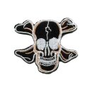 Rock Daddy Patch - Laughing Pirate Skull Black