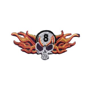 Rock Daddy Patch - Flame Wings Skull