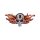 Rock Daddy Patch - Flame Wings Skull