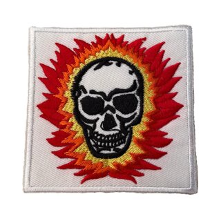 Rock Daddy Patch - Flaming Skull
