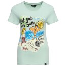 Queen Kerosin T-Shirt - Get Out Of My Sun Mint