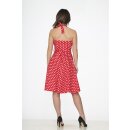 Orchid Bloom Abito - Polka Dot Red & White