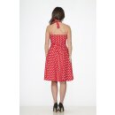 Orchid Bloom Abito - Polka Dot Red & White