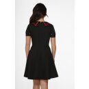 Orchid Bloom Swing Dress - Vintage Witch Red