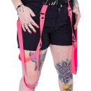 Poizen Industries Gothic Shorts - Ismene Black/Pink