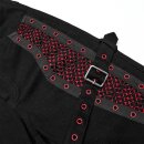 Punk Rave Jeans Hose - Divergent Black/Red