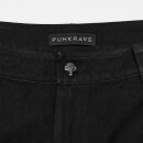 Punk Rave Pantalon Jeans - Razorblade Black
