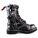 Angry Itch Bottes en cuir - 10-Hole 3-Straps