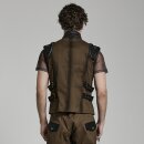 Punk Rave Gilet - Knighted Brown