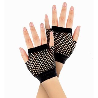 Banned Alternative Fingerless Gloves - Fishnet