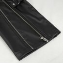 Devil Fashion Faux-Leather Trousers - Stream