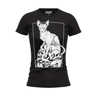 Easure Camiseta de mujer - Skull Sphynx