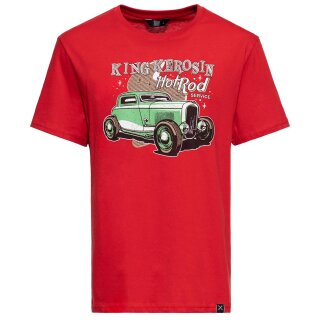 King Kerosin T-Shirt - Hot Rod Service Rot