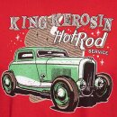 King Kerosin T-Shirt - Hot Rod Service Rouge
