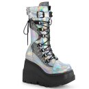 DemoniaCult Plateaustiefel - Shaker-70 Silver Holo