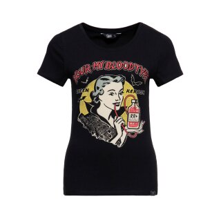 Queen Kerosin T-Shirt - Youre My Bloodtype čierna