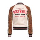 Queen Kerosin chaqueta de la universidad - Rock n Roll Beige