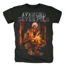 Camiseta de Sevenfold Avenged - Fire Bat XL