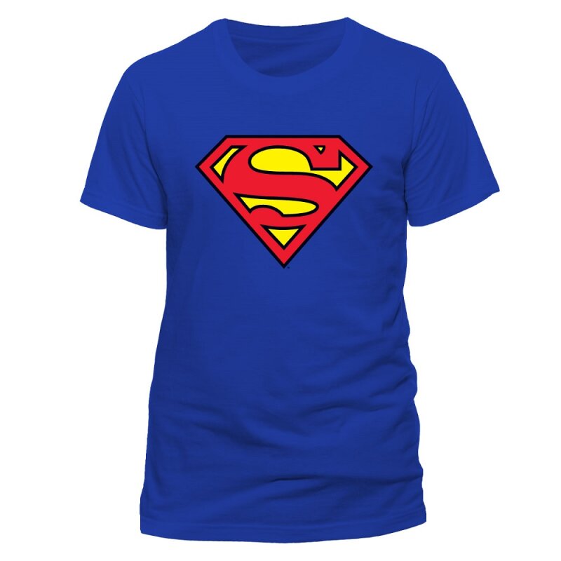 Superman Mens T-Shirt - Classic Logo S