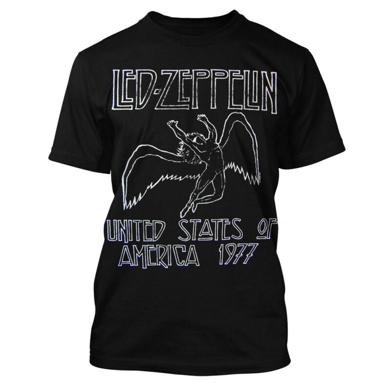 Led Zeppelin T-Shirt - USA 77 S