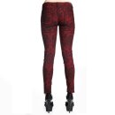 Pantalon stretch rouge camée Banned