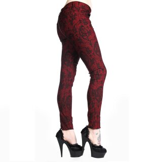 Cammeo Banned pantaloni elasticizzati rosso M