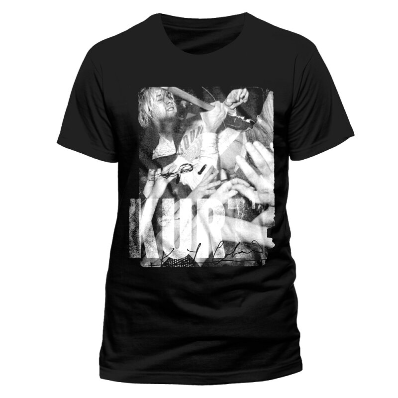 Kurt Cobain T-Shirt- Crowd Dive L