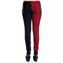 Pantaloni elasticizzati a strisce rosse Banned