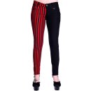 Pantaloni elasticizzati a strisce rosse Banned L
