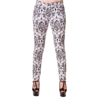 Banned Trousers - Cross Cameo Trousers White