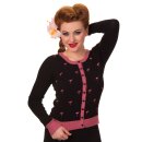 Cardigan Banned - Golden Touch Flamingo Black 3XL