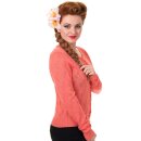 Banned Cardigan - Flamingo Punch Coral