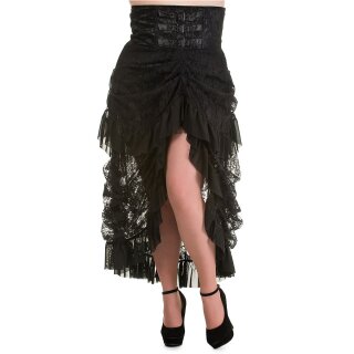 Falda de salmonete Banned - encaje gótico victoriano negro
