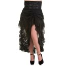Banned Skirt - Victorian Gothic Lace Black S