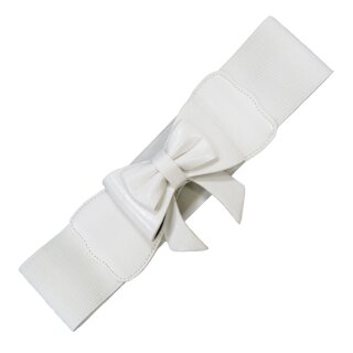 Banned Stretch Belt - Play It Right White L