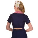 Banned belly top - Camicia Blueberry Hill