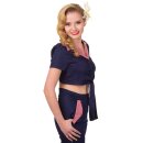 Banned belly top - Camicia Blueberry Hill M