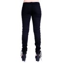 Banned Skinny Jeans Hose - Corset Style Schwarz