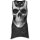 Spiral Gothbottom Tank Top with Lace - Solemn Skull XXL