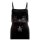 Spiral Fringed Top - Black Cat Camisole XXL