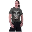 Camiseta en espiral - Máscara de la muerte gris